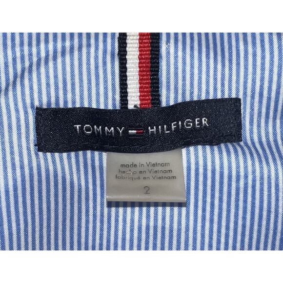 Tommy Hilfiger Women’s Open Front Beige Blazer Size 2 Crisp Clean Elegant - Picture 7 of 8